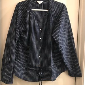 Striped pheasant style blouse